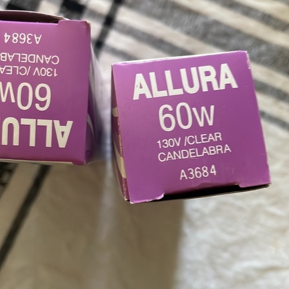 Allura 60W Clear Torpedo Candelabra Base Bulbs - 3 - Picture 5 of 5